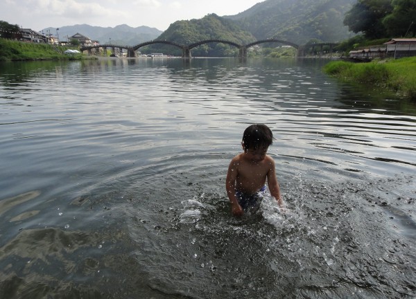 錦川 川遊び