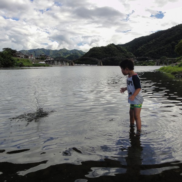 錦川 川遊び