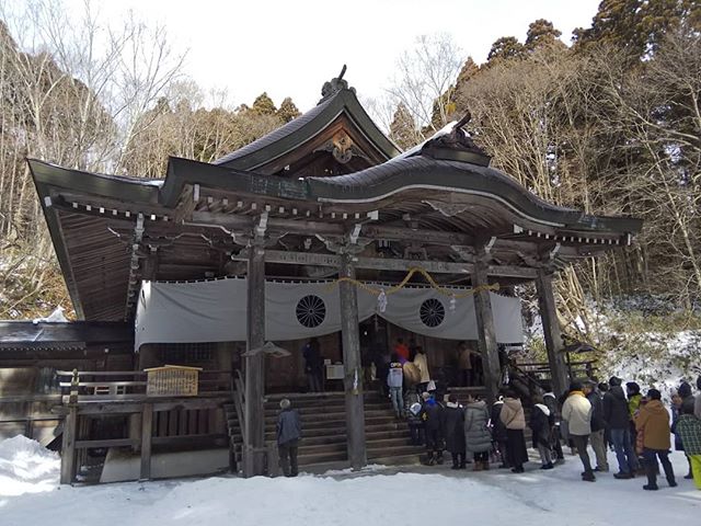 初詣#戸隠神社 #初詣 #正月 #雪景色